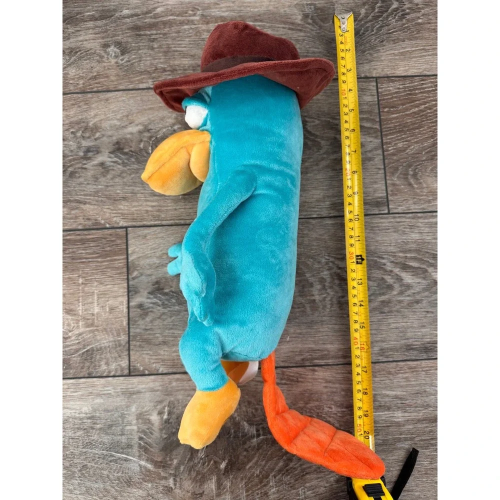 Disney Store Perry the Platypus Agent‎ P Plush Phineas and Ferb 21 Inch Teal